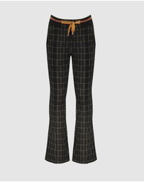NONO - Sahara Flared Check Pants - Kids-Teens