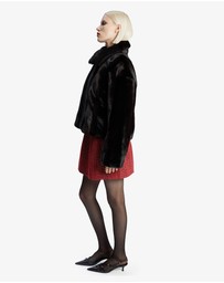 Bardot - Sylvie Zip Faux Fur Jacket