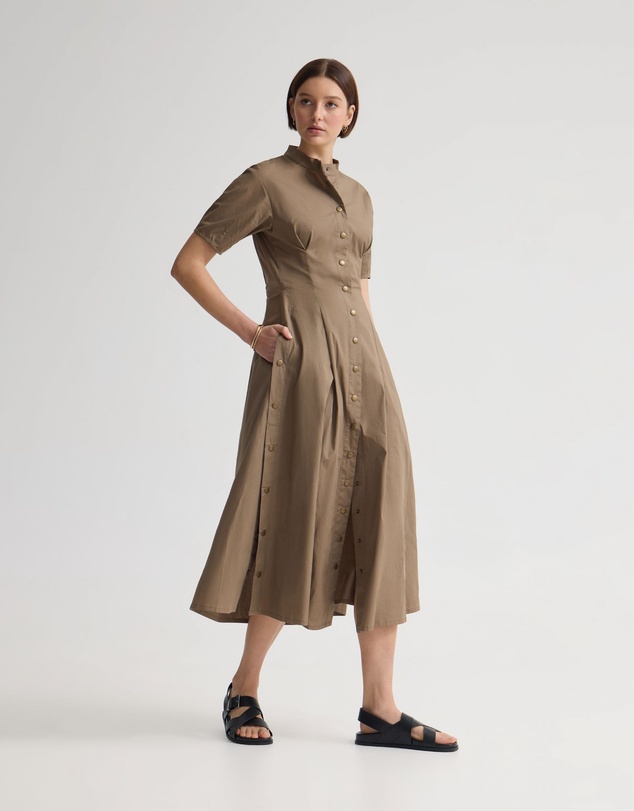Oxford - Olyvia Snaps Midi Dress