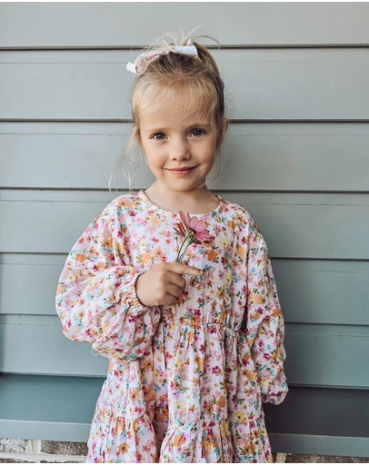 WITH LOVE FOR KIDS - Cotton Muslin Flow Dress - Kids