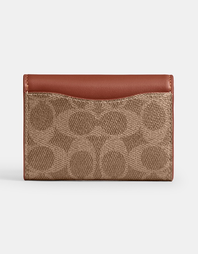 Coach - Signature Coated Canvas Essential Half Flap Card Case