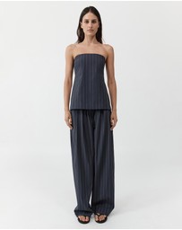St. Agni - Strapless Rouleau Tie Top