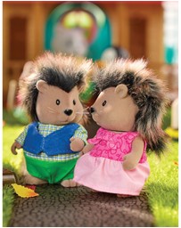 Lil Woodzeez - The McBristly Porcupines Miniature Animal Figurine Set