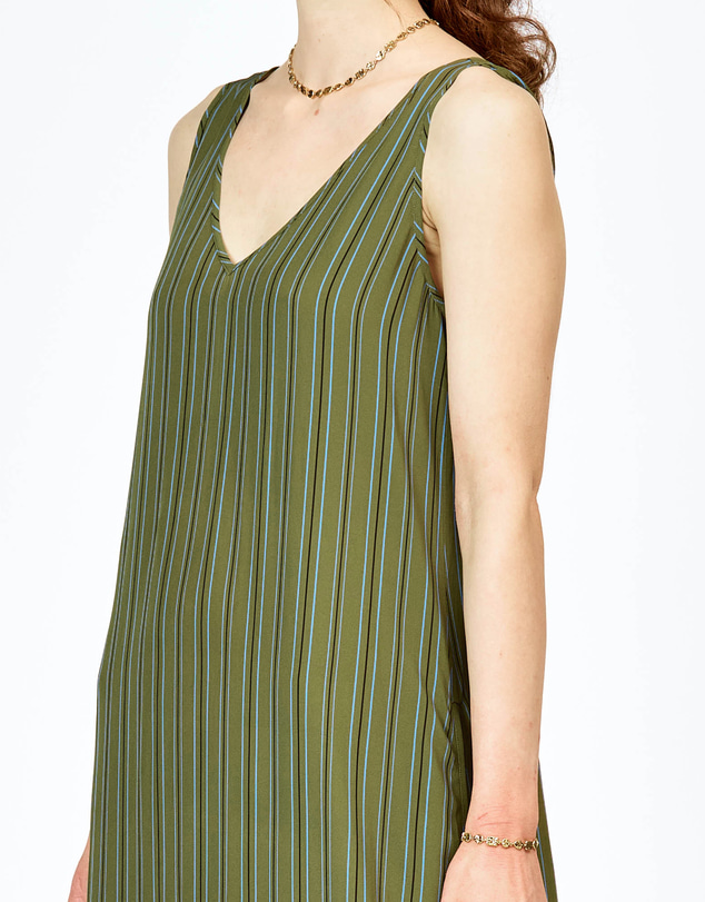 bul - Vida Dress Olive Stripe