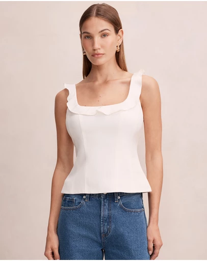 Forever New - Kennedy Lace Frill Top