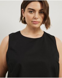 Atmos&Here Curvy - Celina Linen Blend Top