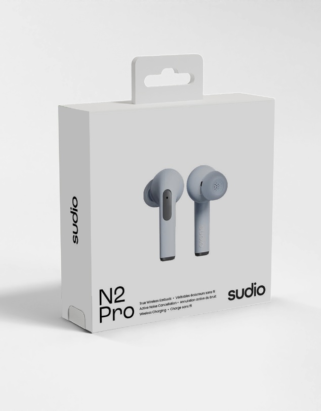 Sudio - N2 Pro - True Wireless Bluetooth In-Ear Headphones, Active Noise Cancelling Earbuds