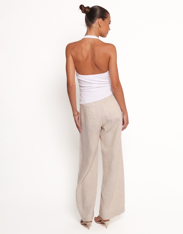 Petal & Pup - Yulissa Halter Knit Top - White