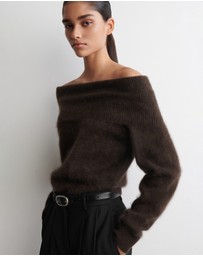 COS - Off-The-Shoulder Merino Wool Jumper