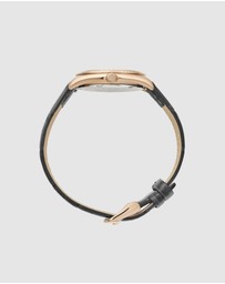 Maxum - Sydney - Rose Gold Tone Dial, Rose Gold Tone Case & Black Leather Band