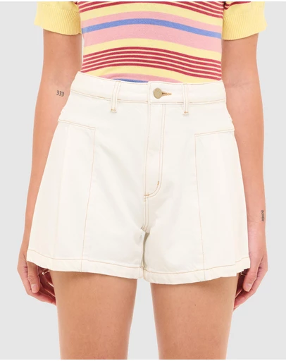 Abrand - 94 High Pleated Shorts - ICONIC EXCLUSIVE
