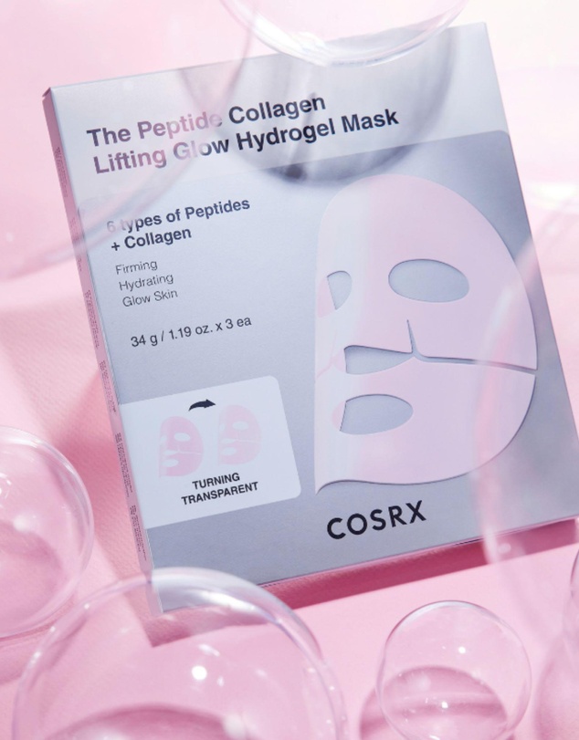 COSRX - Peptide Collagen Glow Hydrogel Mask - 3pcs