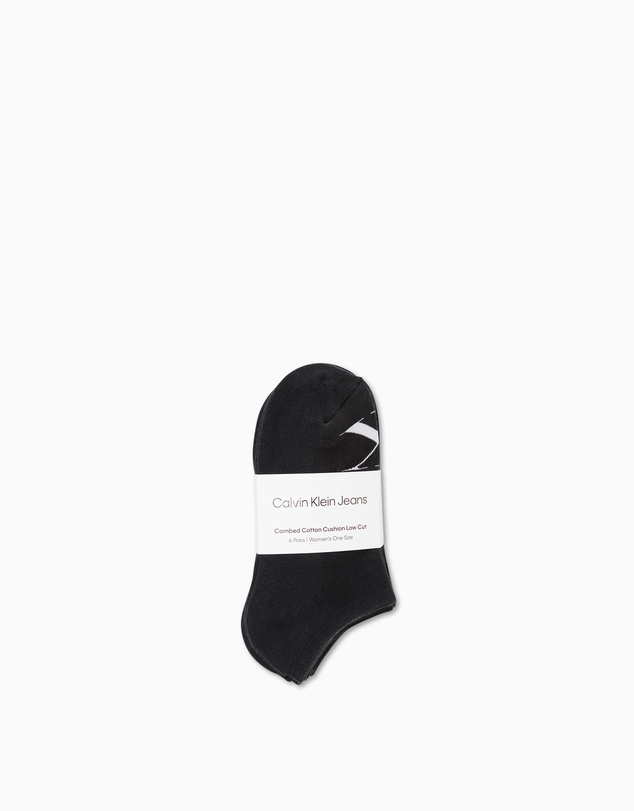Calvin Klein - Womens Monogram Cushion Low Cut Socks