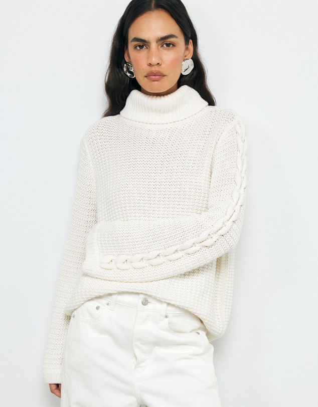 AERE - Rhei Organic Cotton Wool Cable Jumper
