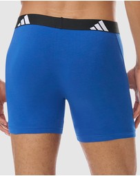 adidas Sportswear - 3 Pack Active Flex Cotton Boxer Brief Underwear