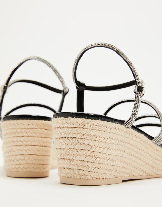 Holster - Viva Espadrille High Wedge - Vegan - Black - Women's