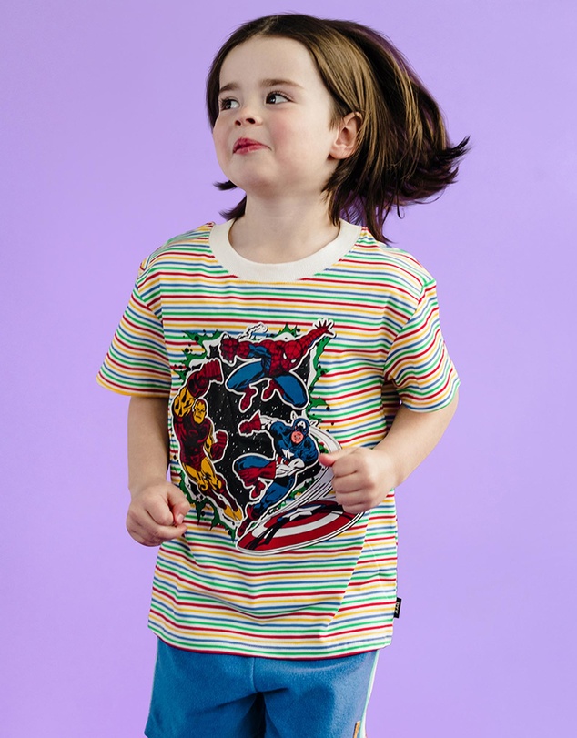 Rock Your Kid - Stripe Avengers Tee - Kids-Teens
