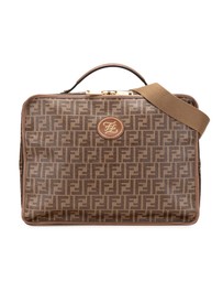 Pre-Loved by Azura Reborn - Pre-Loved Zucca Coated Canvas Karligraphy Travel Bag
