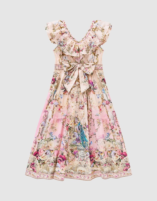 Camilla - Tiered Frill Maxi Dress - Kids-Teens