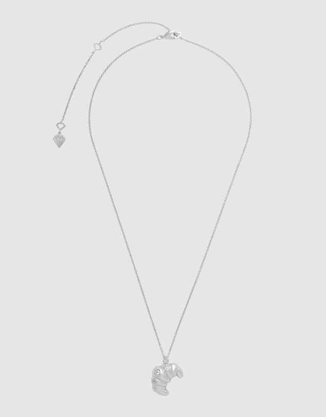 Wanderlust + Co - Croissant Silver Necklace