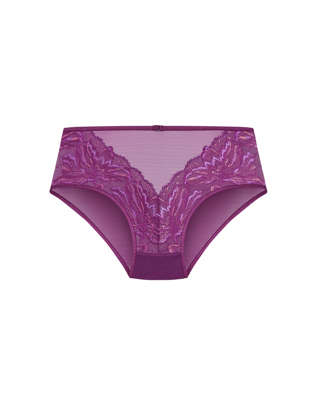 City Chic - Plus size Ingrid Cheeky Brief - purple iris