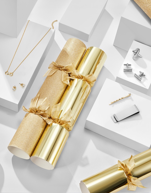 Mestige - Sustainable Christmas Crackers – Gifts Embellished with crystals by Swarovski® - Gold Dust