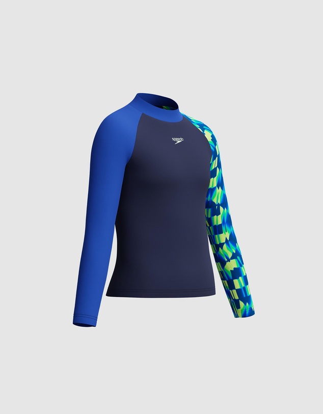 Speedo - LS Print Rash Top - Kids-Teens