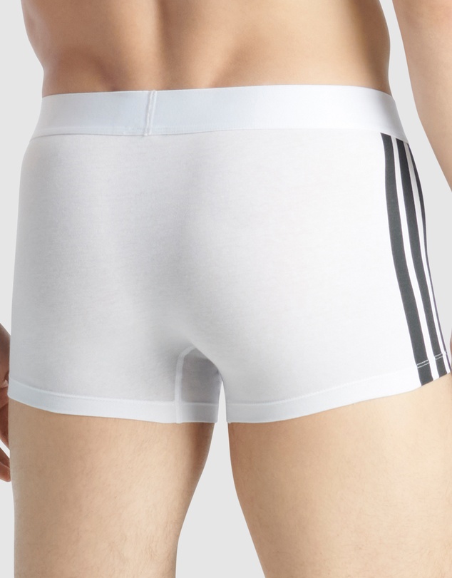 adidas Sportswear - 2 Pack Active Flex Cotton 3 Stripes Low Rise Trunk Underwear