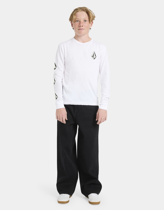 Volcom - Boys 8 to 16 Iconic Stone Long Sleeve T-Shirt