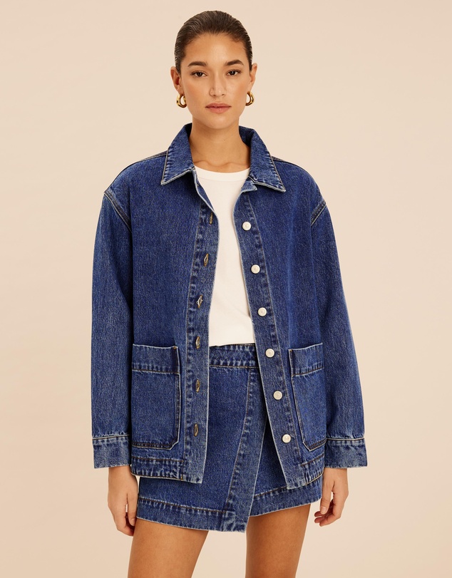 AERE - Denim Oversized Jacket