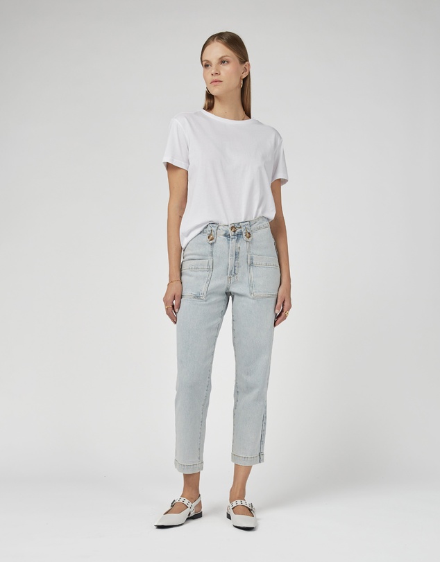 DRICOPER DENIM - Stella Stretch High Waisted Denim Trousers