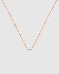 YCL  - Petite Initial Necklace G