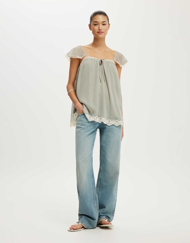Cotton On - Florence Flutter Sleeve Tunic
