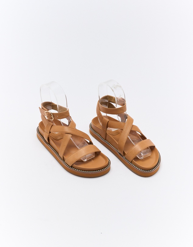 Walnut Melbourne - Presly Leather Sandal