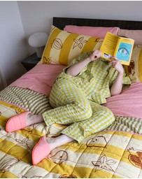 Mosey Me - Citrus Seersucker Pyjama Set