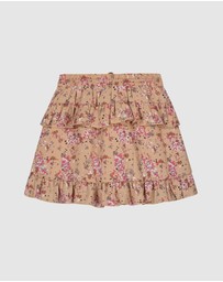 NONO - Neva Floral Ruffle Skirt - Kids-Teens