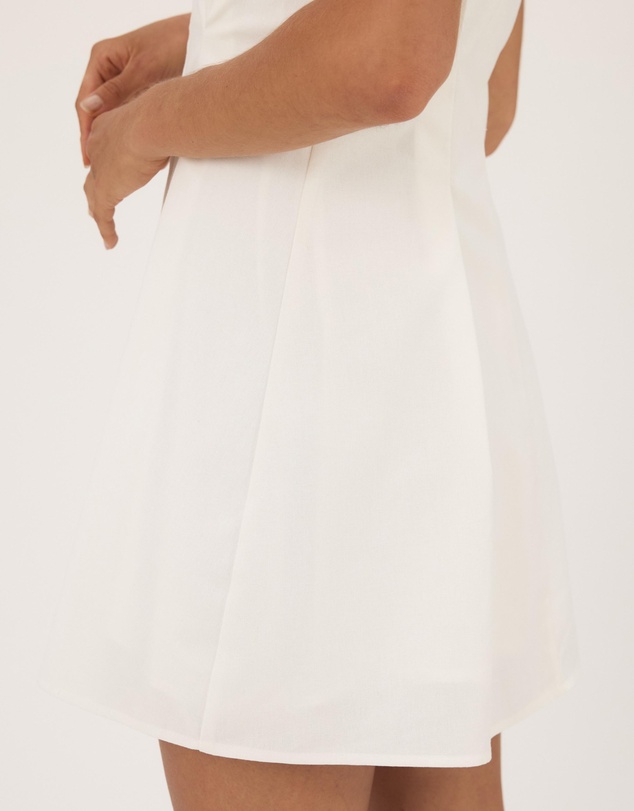 Atmos&Here - Maya Button Tucked Mini Dress