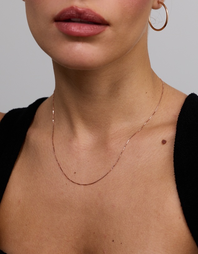 Michael Hill - 45cm Box Chain in 10ct Rose Gold