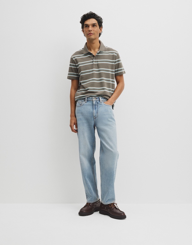 Country Road - Australian Cotton Stripe Pique Polo