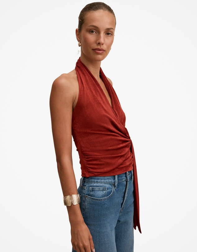 Forever New - Gianna Wrap Halter Neck Top