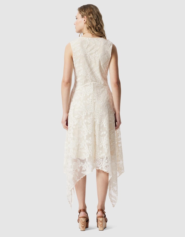 & Other Stories - V-Neck Lace Midi Dress