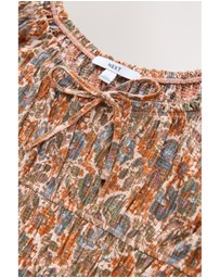 NEXT - Short Sleeve Tie Front Jersey Mini Dress