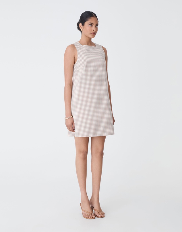 Forcast - Koora Checked Mini Shift Dress