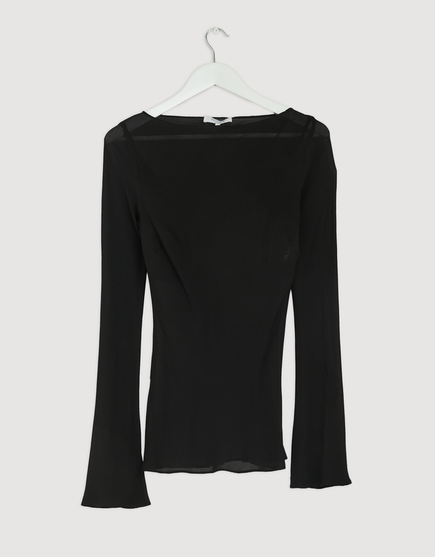 Revibe - Repaired Minima Esenciales Olen Sheer Layered Top - AU 10