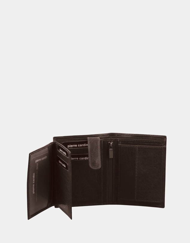 Pierre Cardin - Pierre Cardin Rustic Leather Tri-Fold Men's Wallet