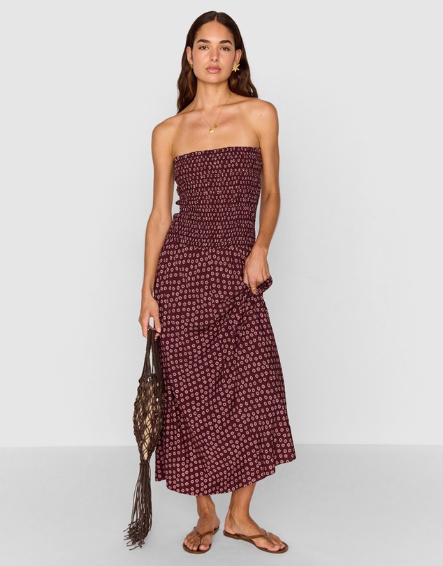 MINKPINK - Sierra Ruched Maxi Dress