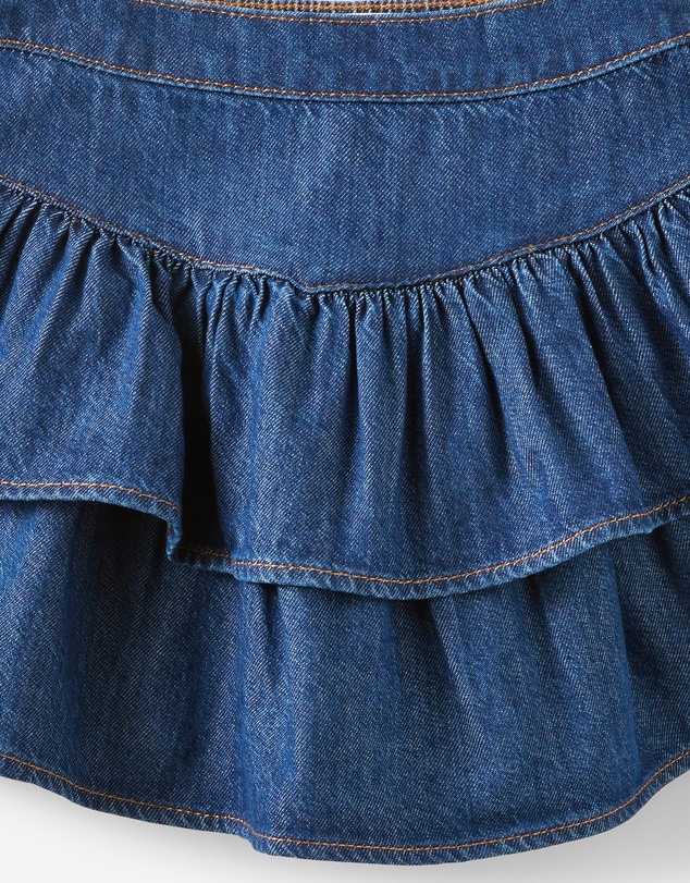 Cotton On Kids - Frill Denim Skirt