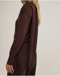 Witchery - Crew Neck Scarf Knit