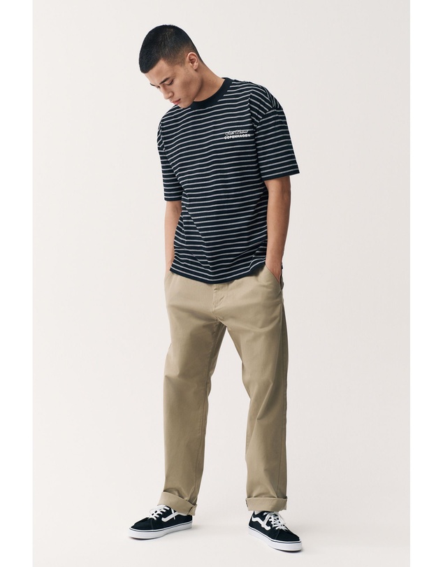 NEXT - Relaxed Fit Stripe Heavyweight 100% Cotton T-Shirt