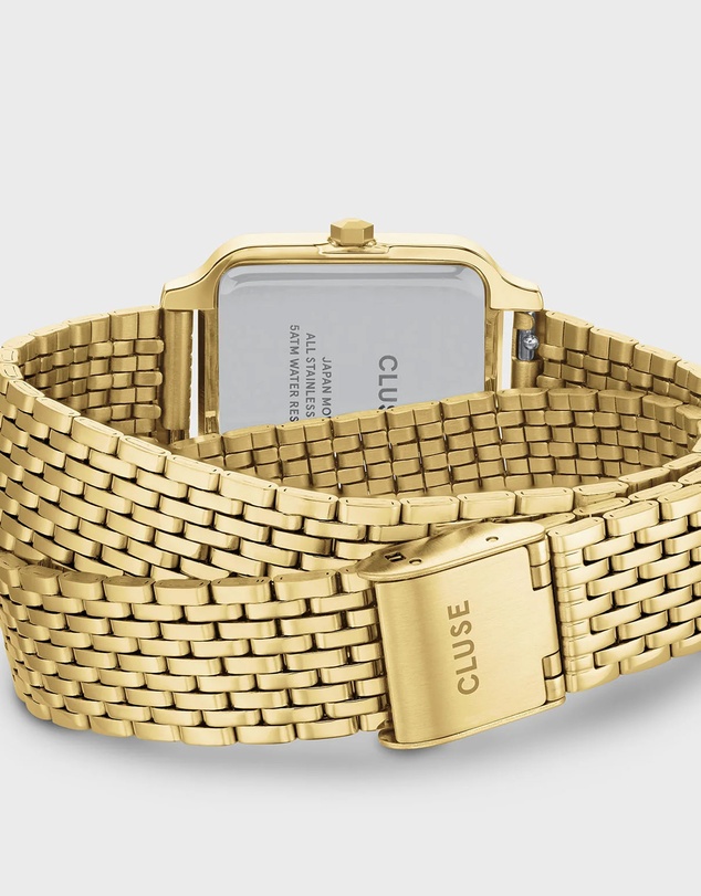 Cluse - Gracieuse Watch Double Steel, Wine, Gold Colour